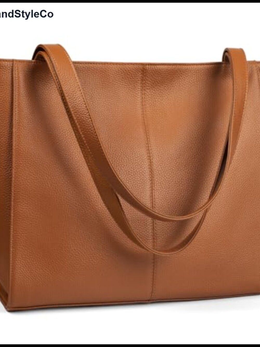 Genuine Leather Tote Bag for Women Work Travel Handbag Large Capacity